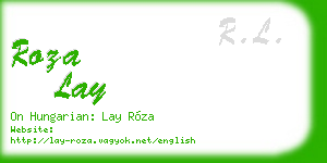 roza lay business card